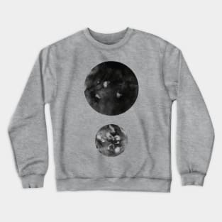 Black Minimal Dots Abstract Pattern. Crewneck Sweatshirt